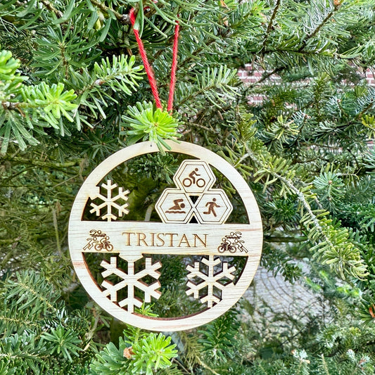 BT by Sonia Personalisierter Weihnachtsball Triathlon