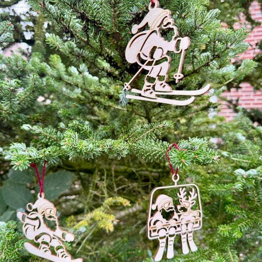 BT by Sona Weihnachtskugeln Weihnachtsfiguren SKI | 3er-Set