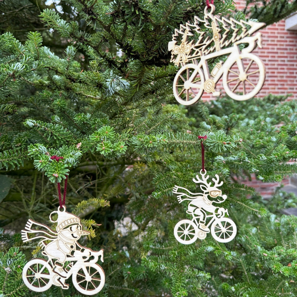 BT by Sona kerstballen kerstfiguren wielrennen | set van 3