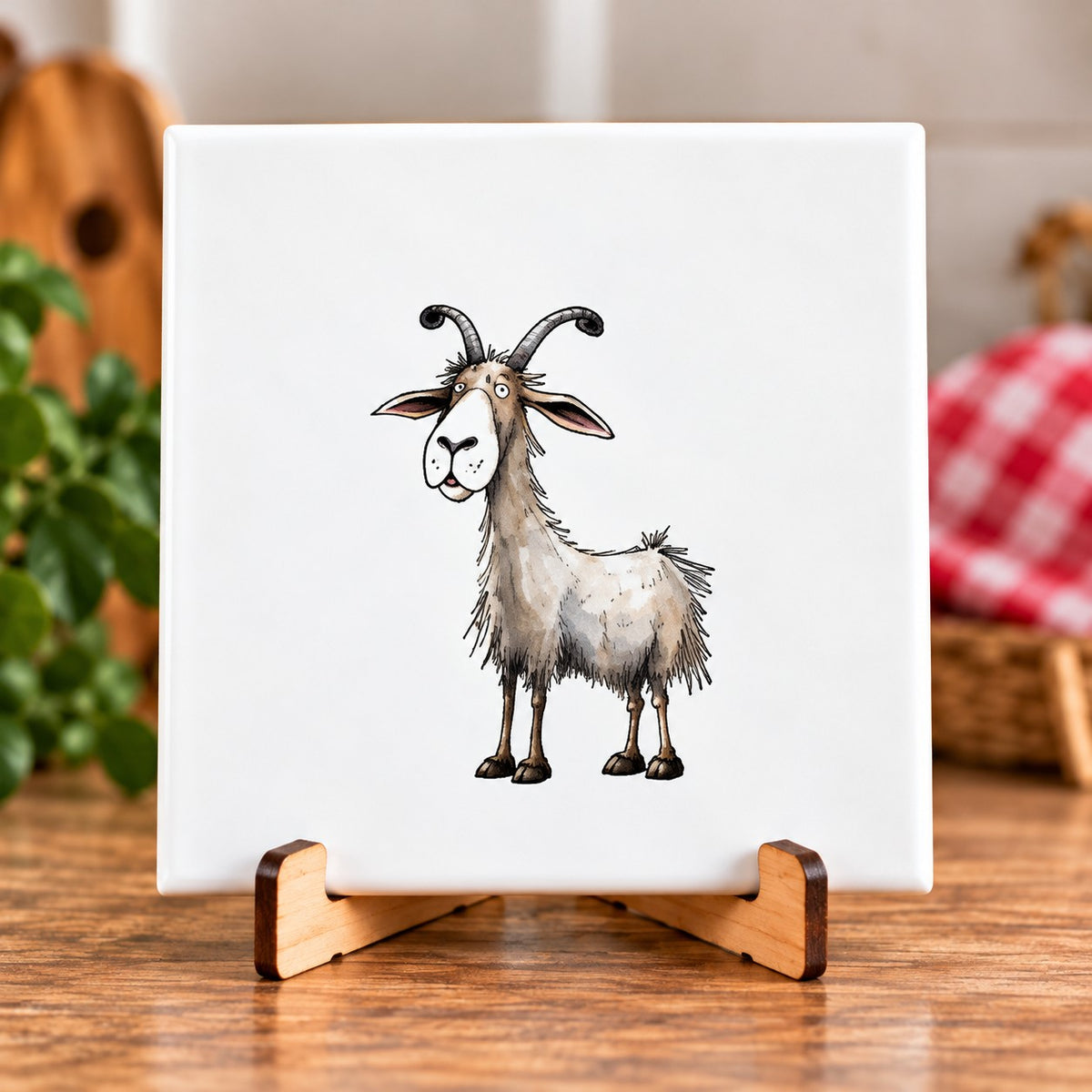 BT by Sonia Bauernhoftiere-Fliese | Kuh, Schaf, Huhn, Schwein oder Ziege