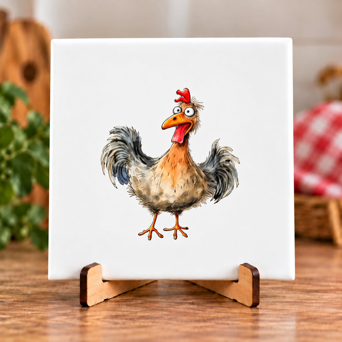 BT by Sonia Bauernhoftiere-Fliese | Kuh, Schaf, Huhn, Schwein oder Ziege