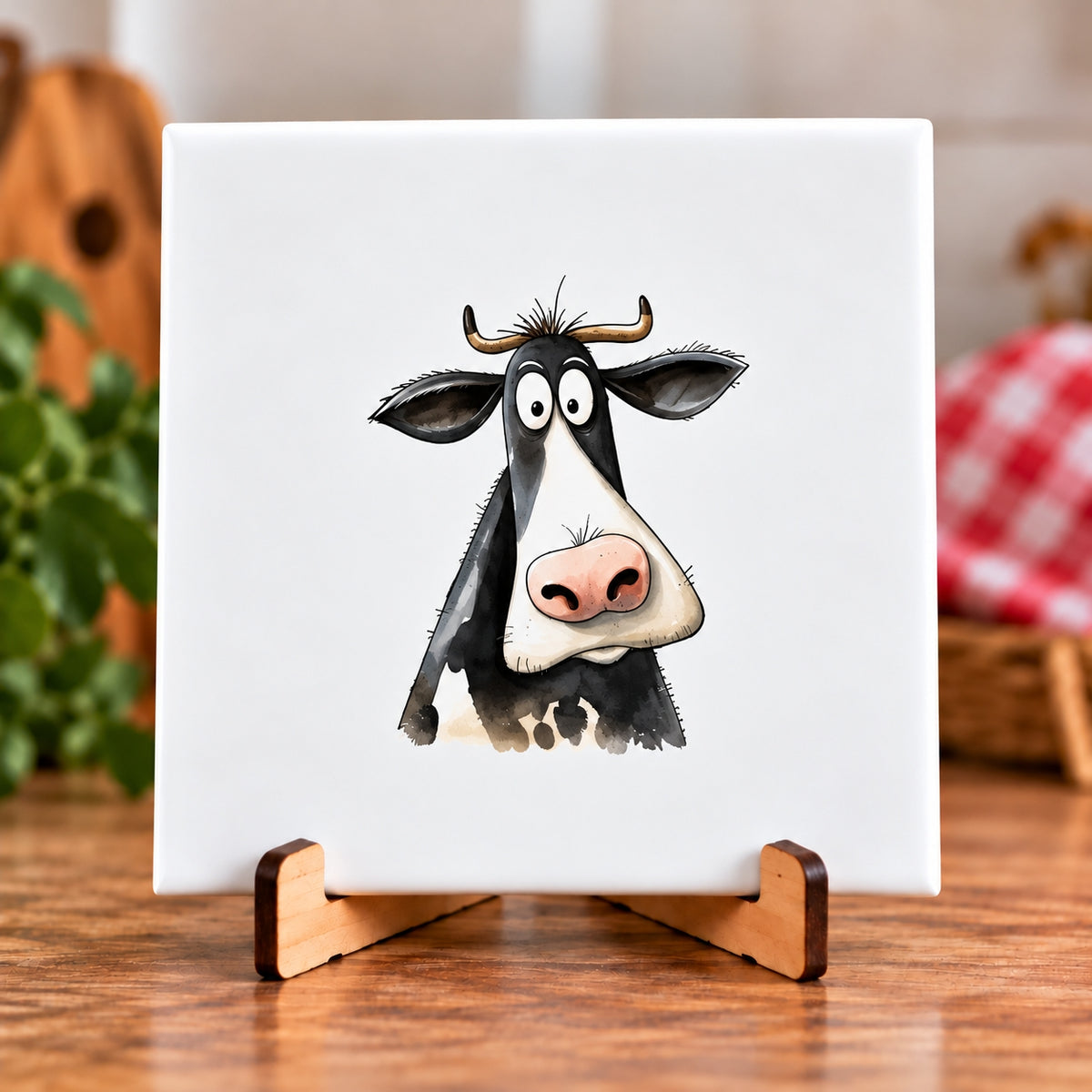 BT by Sonia Bauernhoftiere-Fliese | Kuh, Schaf, Huhn, Schwein oder Ziege