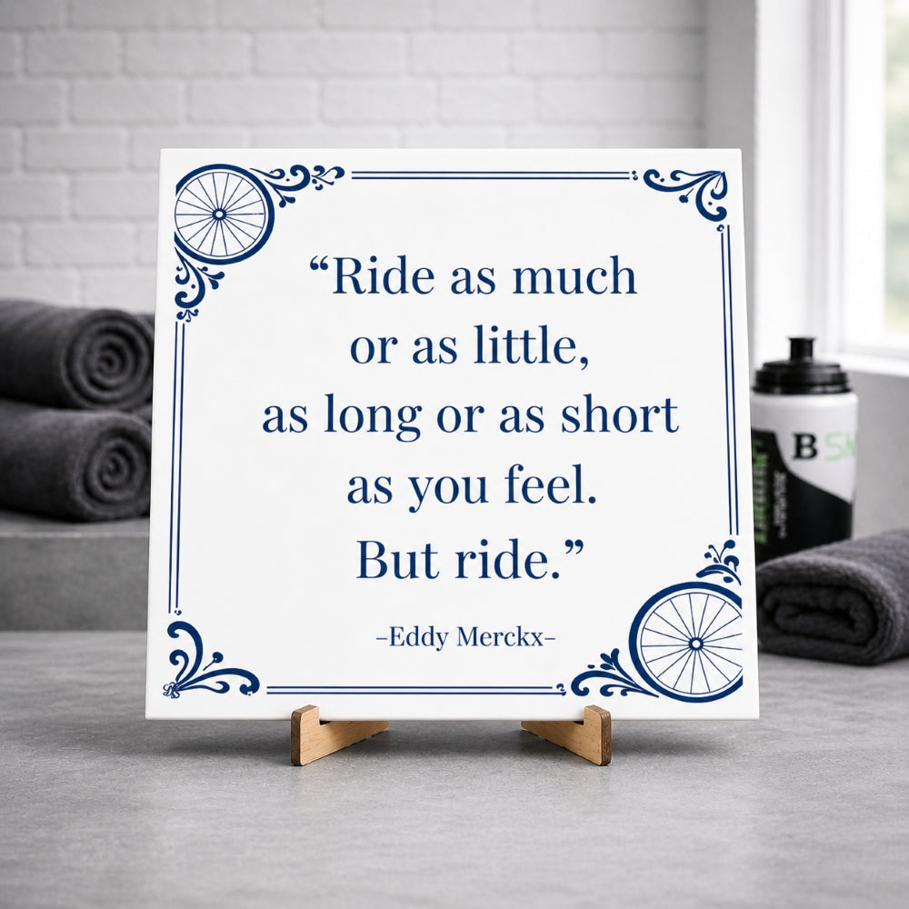 Delfter blaue Fliesen mit Quote Merckx
