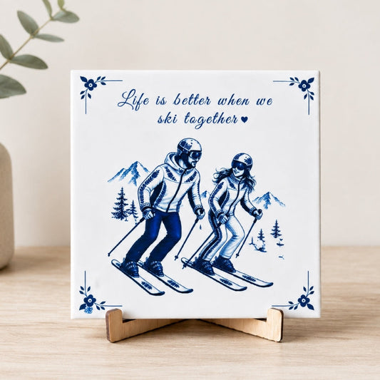 BT by Sonia tegel ski delfsblauw – Life is better when we ski together