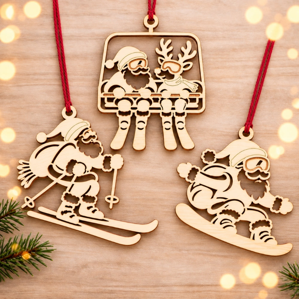 BT by Sona Weihnachtskugeln Weihnachtsfiguren SKI | 3er-Set