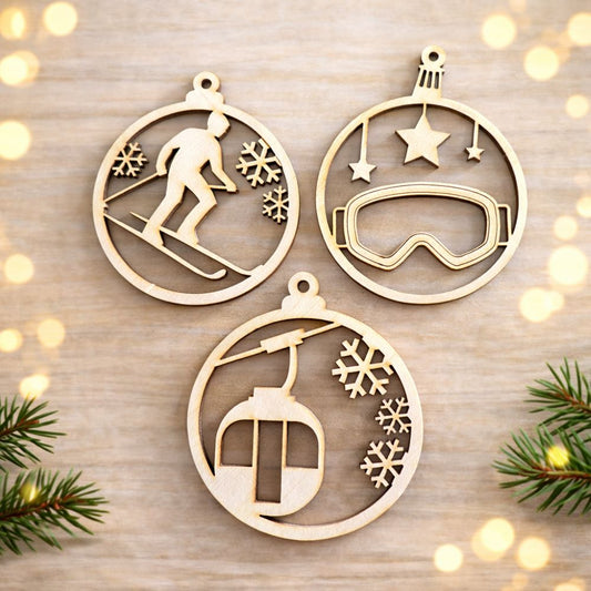 BT by Sonia Christmas Balls Ski / Winter Sports