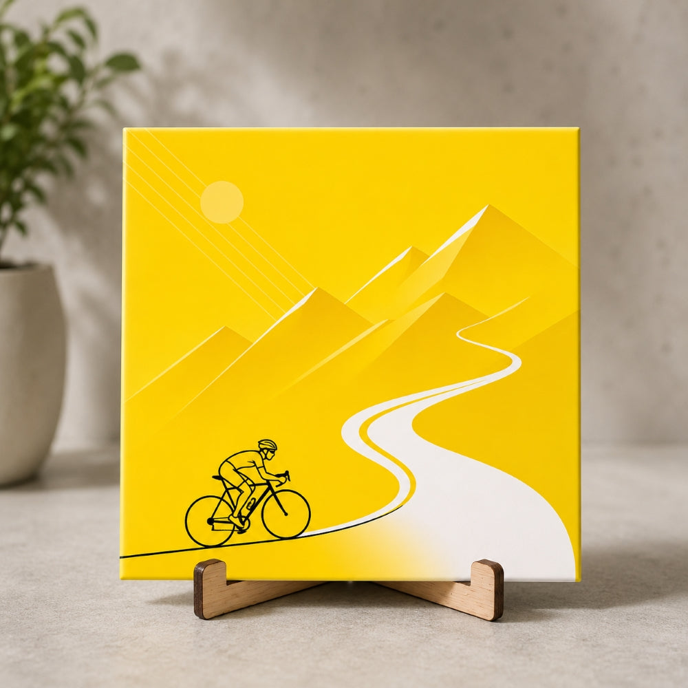 Fliese Radfahren Sunny Climb