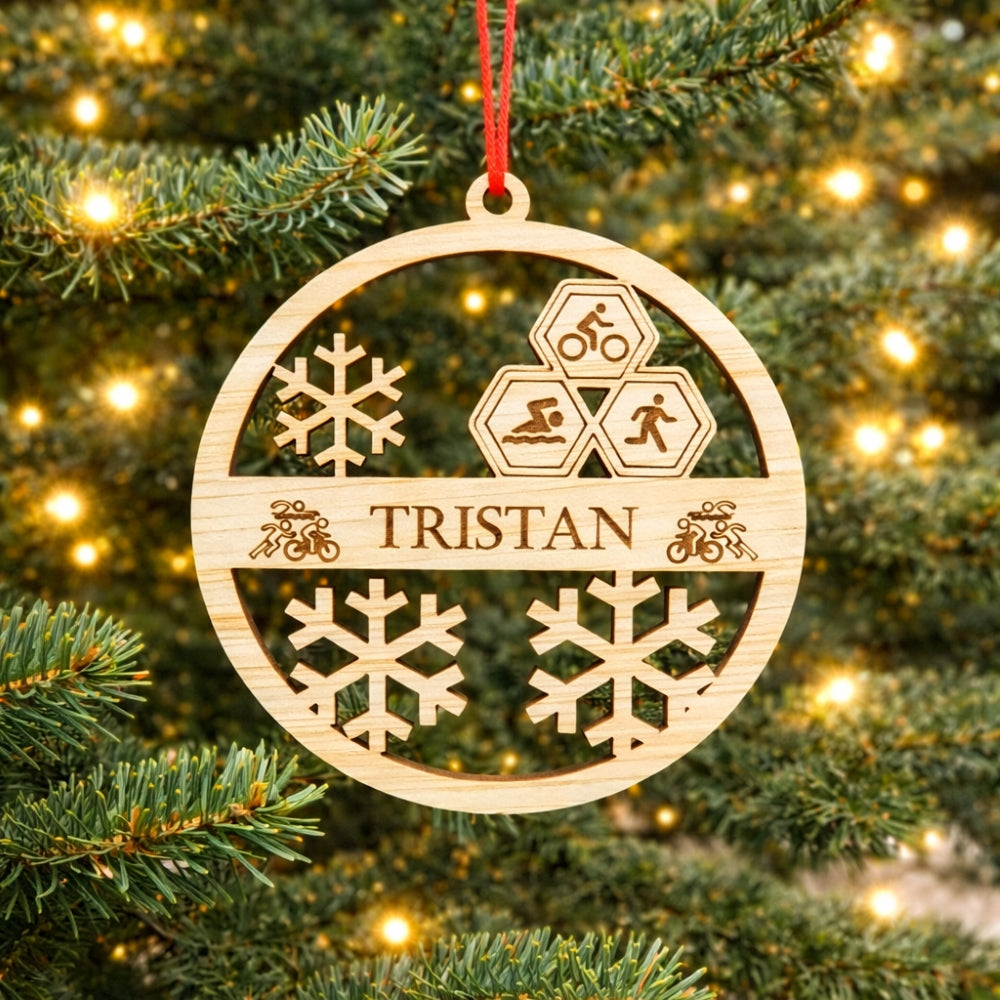 BT by Sonia Personalisierter Weihnachtsball Triathlon