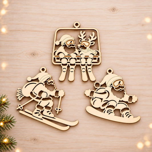 BT by Sona Weihnachtskugeln Weihnachtsfiguren SKI | 3er-Set