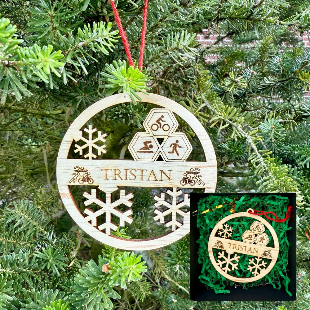 BT by Sonia Personalisierter Weihnachtsball Triathlon